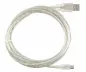 Preview: Mini USB 2.0 Kabel, A Stecker auf 5pin mini Stecker, transparent, 2,00m, DINIC Polybag